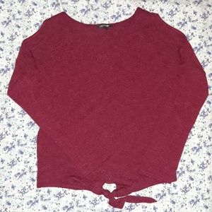 Papermoon red burgandy sweater top